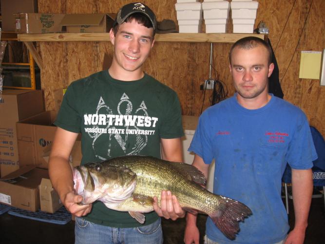 Dylan Gilmore and his state record largemouth bass