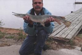 George Pittman and his state record shortnose gar
